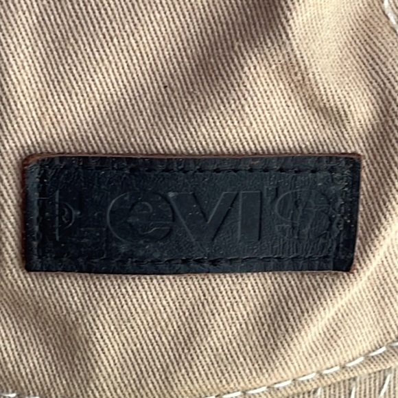 Levi’s Ball Cap Leather Patch Khaki Baseball Cap Hat - Picture 2 of 12